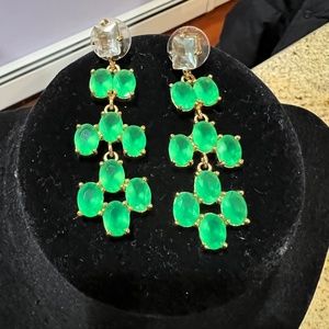 kate spade Green and Gold Earrings